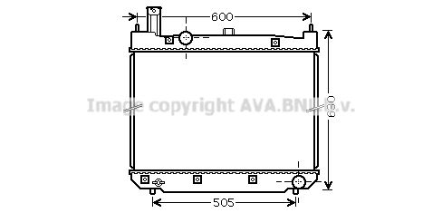 AVA QUALITY COOLING Радиатор, охлаждение двигателя TO2471